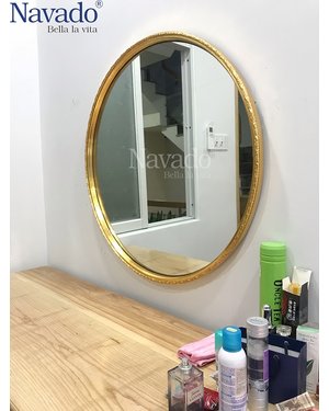 Gương tròn nghệ thuật Oras viền vàng D60 cm