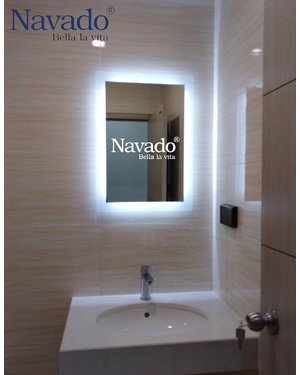 Gương led nhà tắm hình chữ nhật 50x70 cm