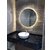 Gương tròn đèn led nhà tắm nghệ thuật D60 cm