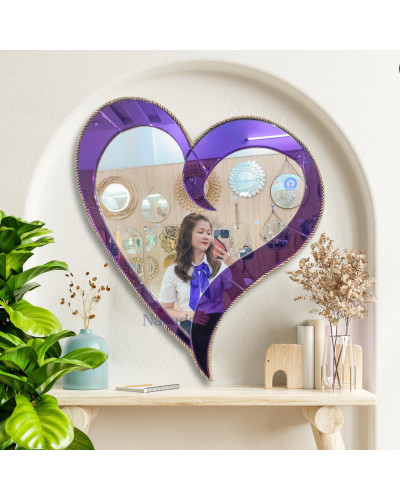 Gương Decor Phòng Khách Nghệ Thuật Purple Heart NAV 2112