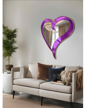 Gương Decor Phòng Khách Nghệ Thuật Purple Heart NAV 2112