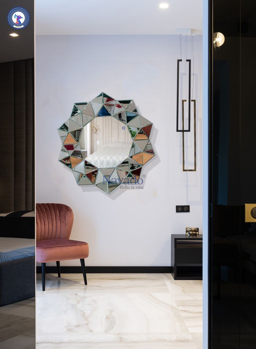 Gương Decor Phòng Khách Cao Cấp Crystal